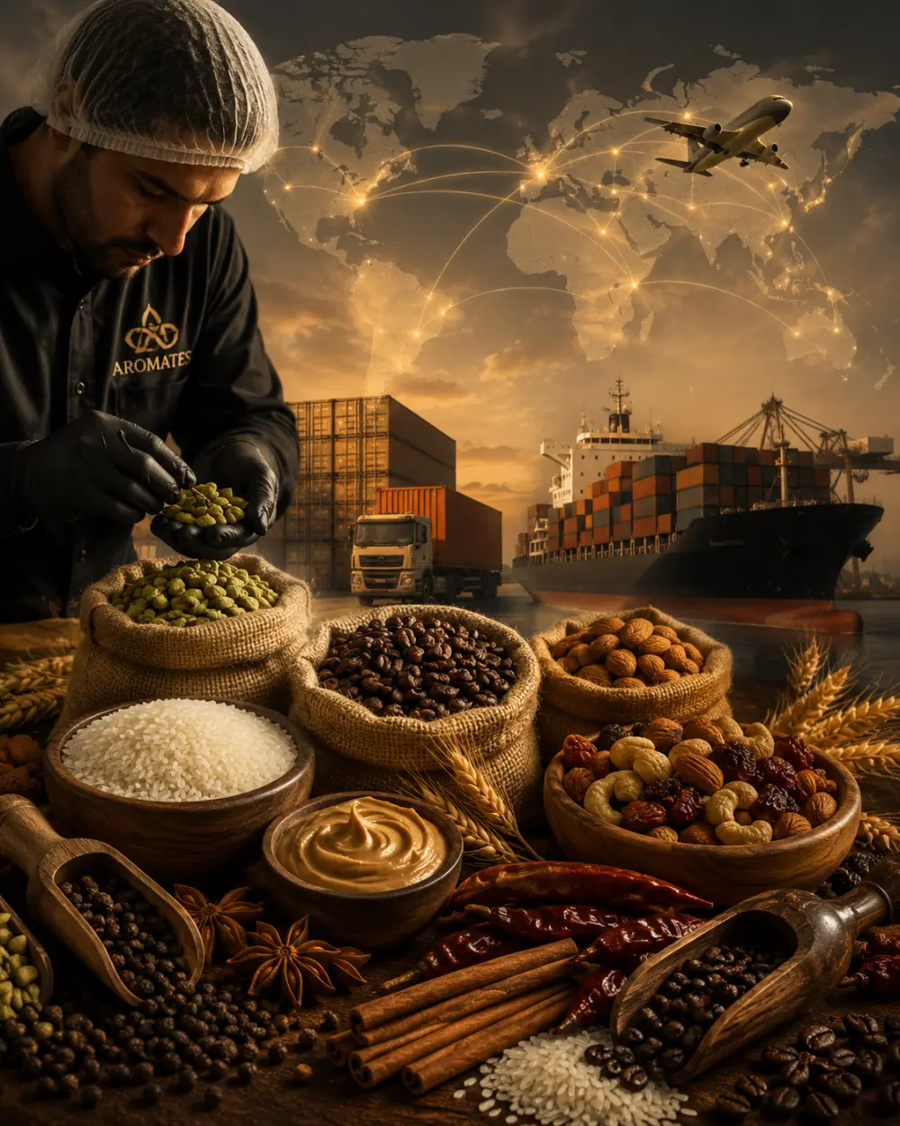 Aromates Spices wholesale logistics from Wayanad Kerala India